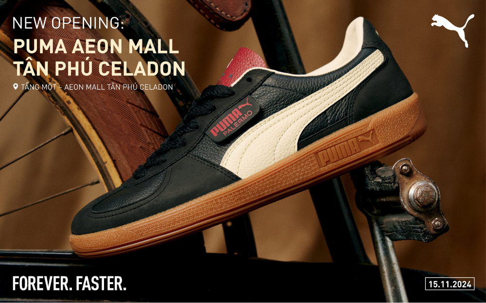 NEW OPENING - 15.11 NHÀ BÁO LÊN ĐÈN CHÍNH THỨC KHAI TRƯƠNG PUMA AEON MALL TÂN PHÚ CELADON