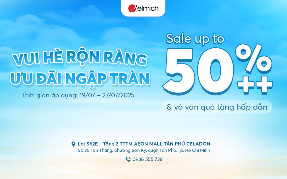 VUI HÈ RỘN RÀNG – ƯU ĐÃI NGẬP TRÀN TẠI ELMICH AEON MALL TÂN PHÚ CELADON