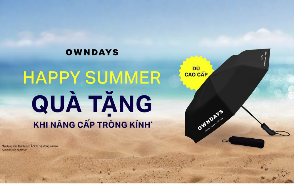 OWNDAYS | CHÀO HÈ RỰC RỠ, NHẬN QUÀ XINH TỪ OWNDAYS