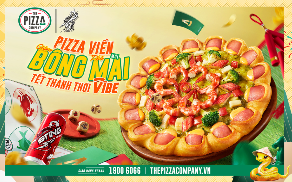 PIZZA VIỀN BÔNG MAI - TẾT THẢNH THƠI VĨBE