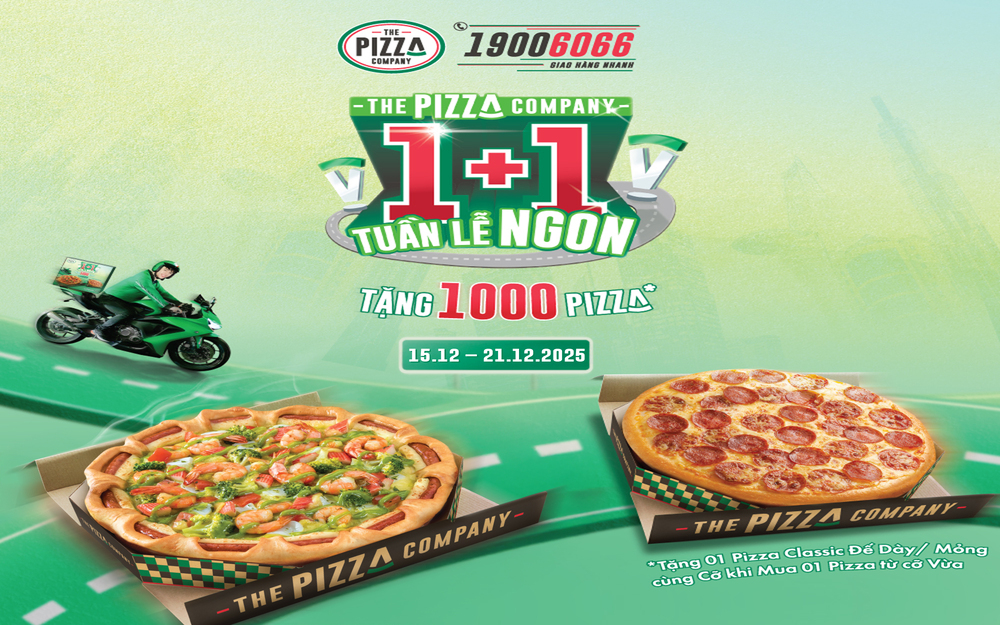 TUẦN LỄ NGON - TẶNG 1000 PIZZA