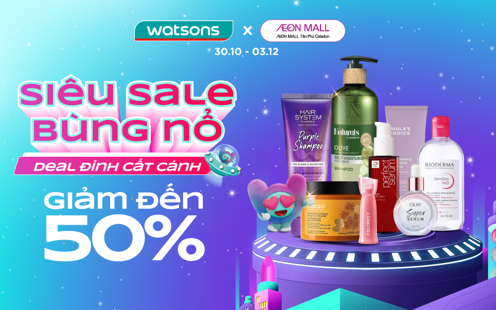 SIÊU SALE BÙNG NỔ – DEAL ĐỈNH CẤT CÁNH, GIẢM ĐẾN 50% | TỪ 30.10 – 03.12
