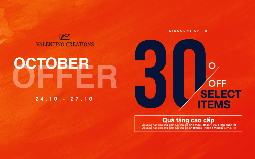 HAPPY VIETNAM ENTREPRENEURS' DAY TỪ 30/10 – 03/11