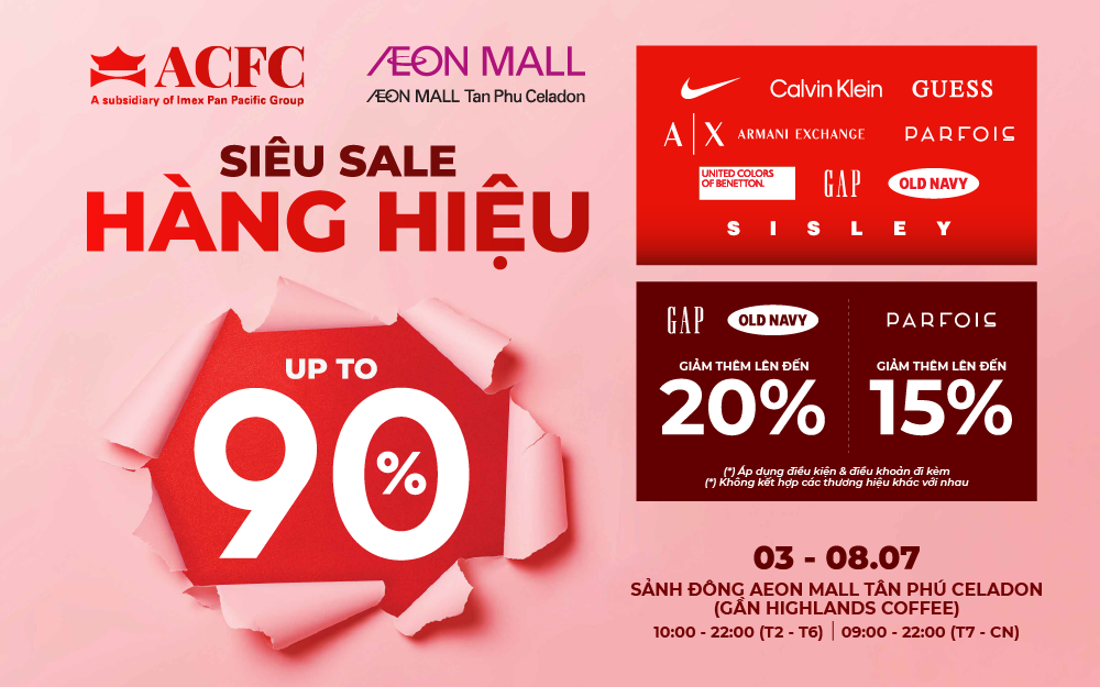 KHÔNG THỂ TIN ĐƯỢC!! ĐẠI TIỆC SIÊU SALE ĐỢT 2 TRỞ LẠI BÙNG NỔ VỚI SỰ XUẤT HIỆN CÁC TOP THƯƠNG HIỆU HÀNG ĐẦU