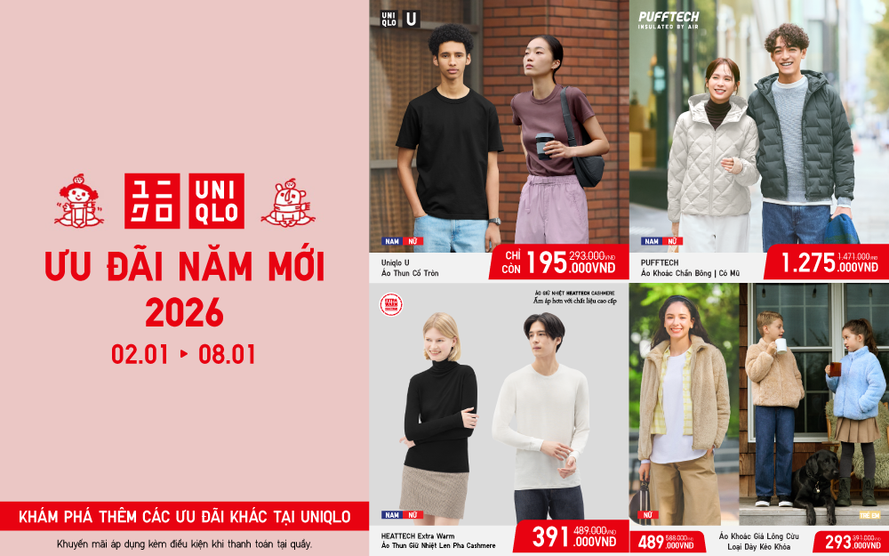 UNIQLO | ƯU ĐÃI CHỈ TỪ 195.000 VND