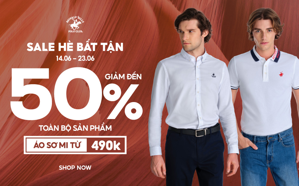 SALE HÈ BẤT TẬN – GIẢM ĐẾN 50% TOÀN BỘ SẢN PHẨM