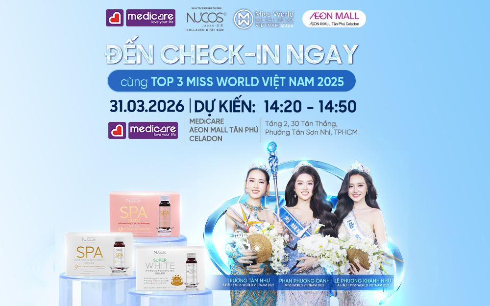 CHECK-IN CÙNG TOP 3 MISS WORLD VIỆT NAM 2025 TẠI MEDiCARE