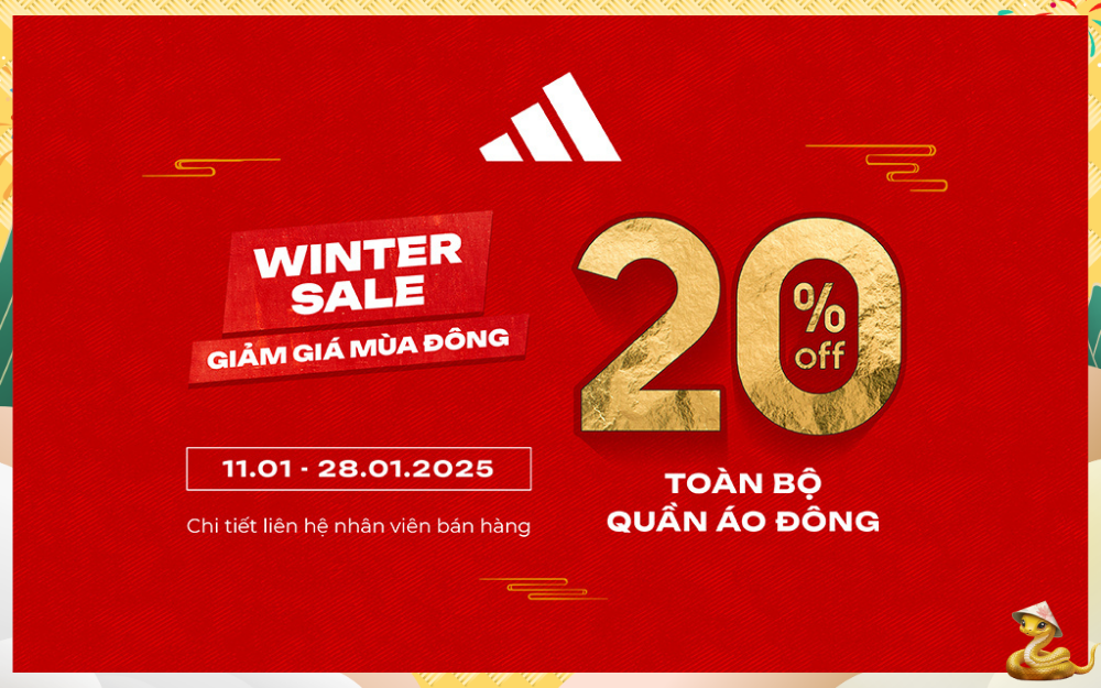 WINTER SALE: GIẢM NGAY 20% TOÀN BỘ QUẦN ÁO THU ĐÔNG!