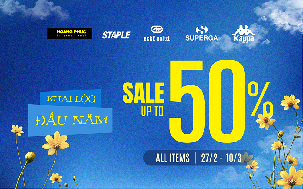 HOÀNG PHÚC | KHAI LỘC ĐẦU NĂM – SALE UP TO 50% ALL ITEMS