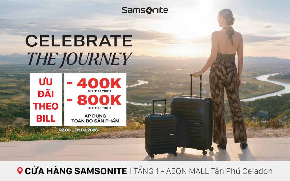 KHỞI ĐỘNG HÀNH TRÌNH MỚI CÙNG SAMSONITE
