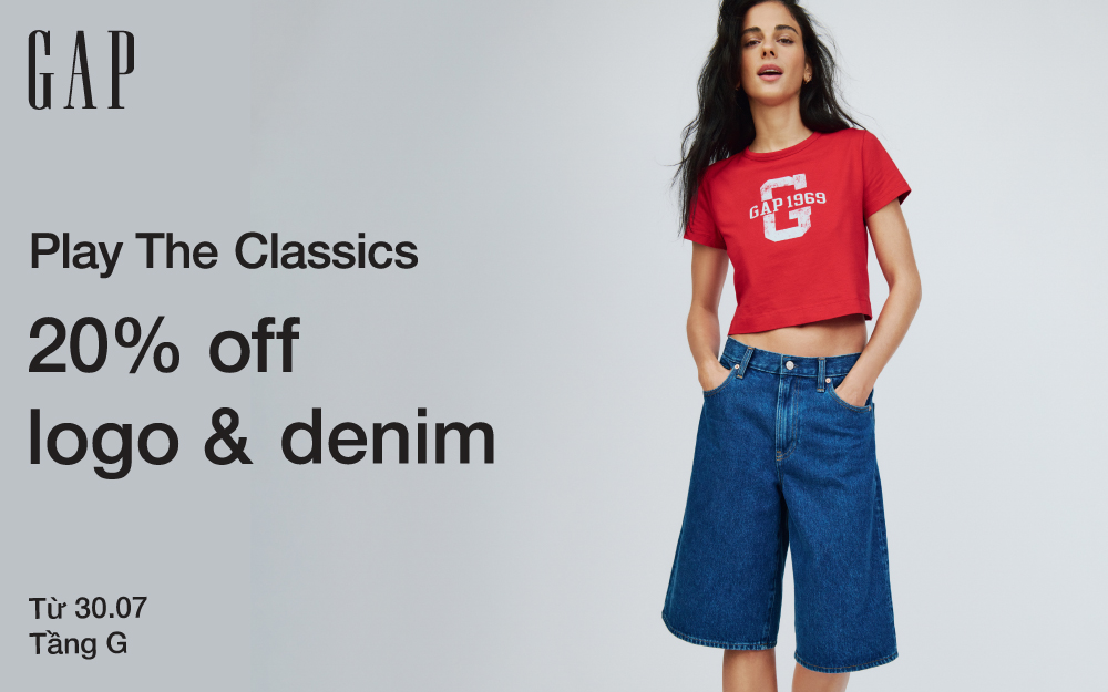 ƯU ĐÃI ĐẶC BIỆT | PLAY THE CLASSICS – GIẢM 20% CHO SẢN PHẨM LOGO & DENIM