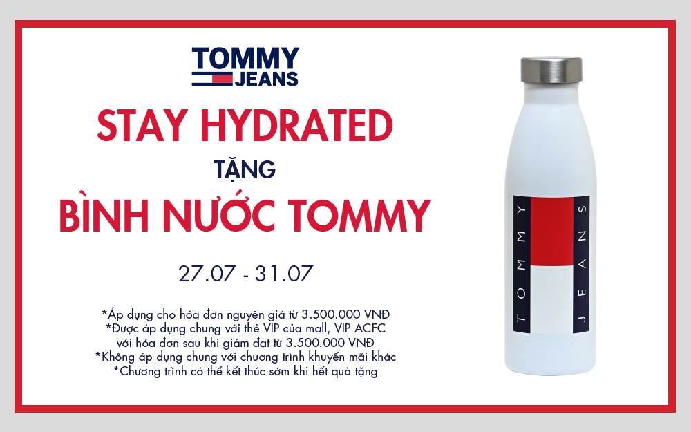 TOMMY HILFIGER | STAY HYDRATED - TẶNG BÌNH NƯỚC TOMMY