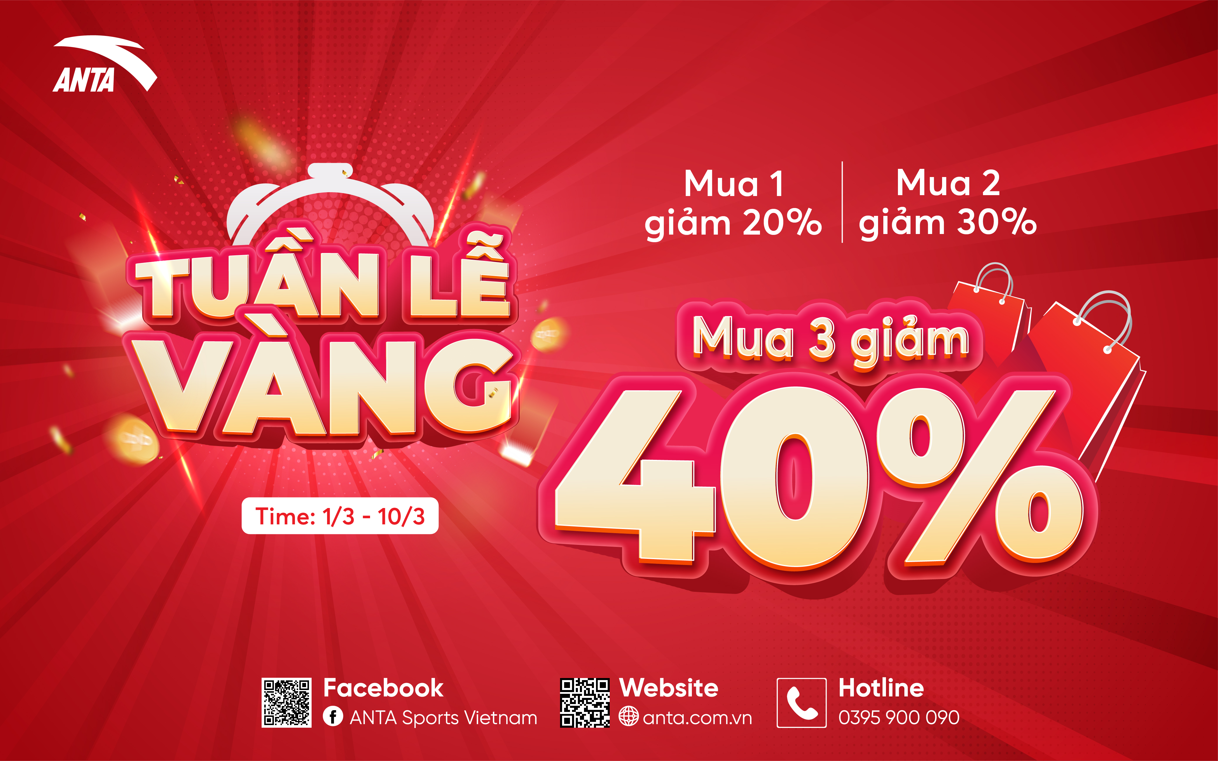 TUẦN LỄ VÀNG - ƯU ĐÃI CỰC ĐẠI GIẢM SÂU TỚI 40%