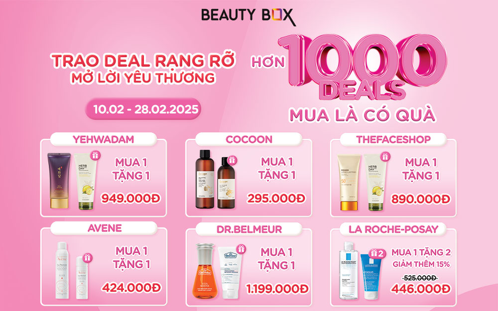 TRAO DEAL RẠNG RỠ - MỞ LỜI YÊU THƯƠNG VỚI HƠN 1,000 DEALS MUA LÀ CÓ QUÀ