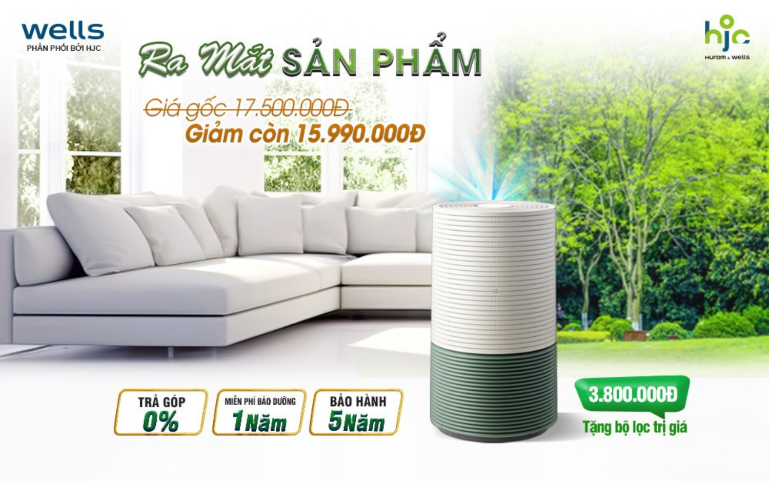 RA MẮT MÁY LỌC KHÔNG KHÍ AIR GARDEN