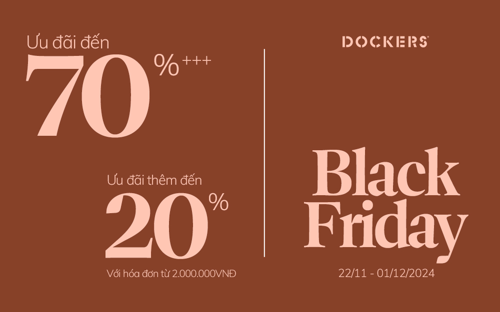 SIÊU SALE LỚN NHẤT NĂM CỦA DOCKERS | UP TO 70%+++​