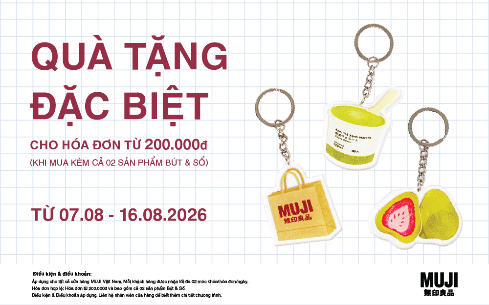 ƯU ĐÃI CHÀO NĂM HỌC MỚI CÙNG MUJI