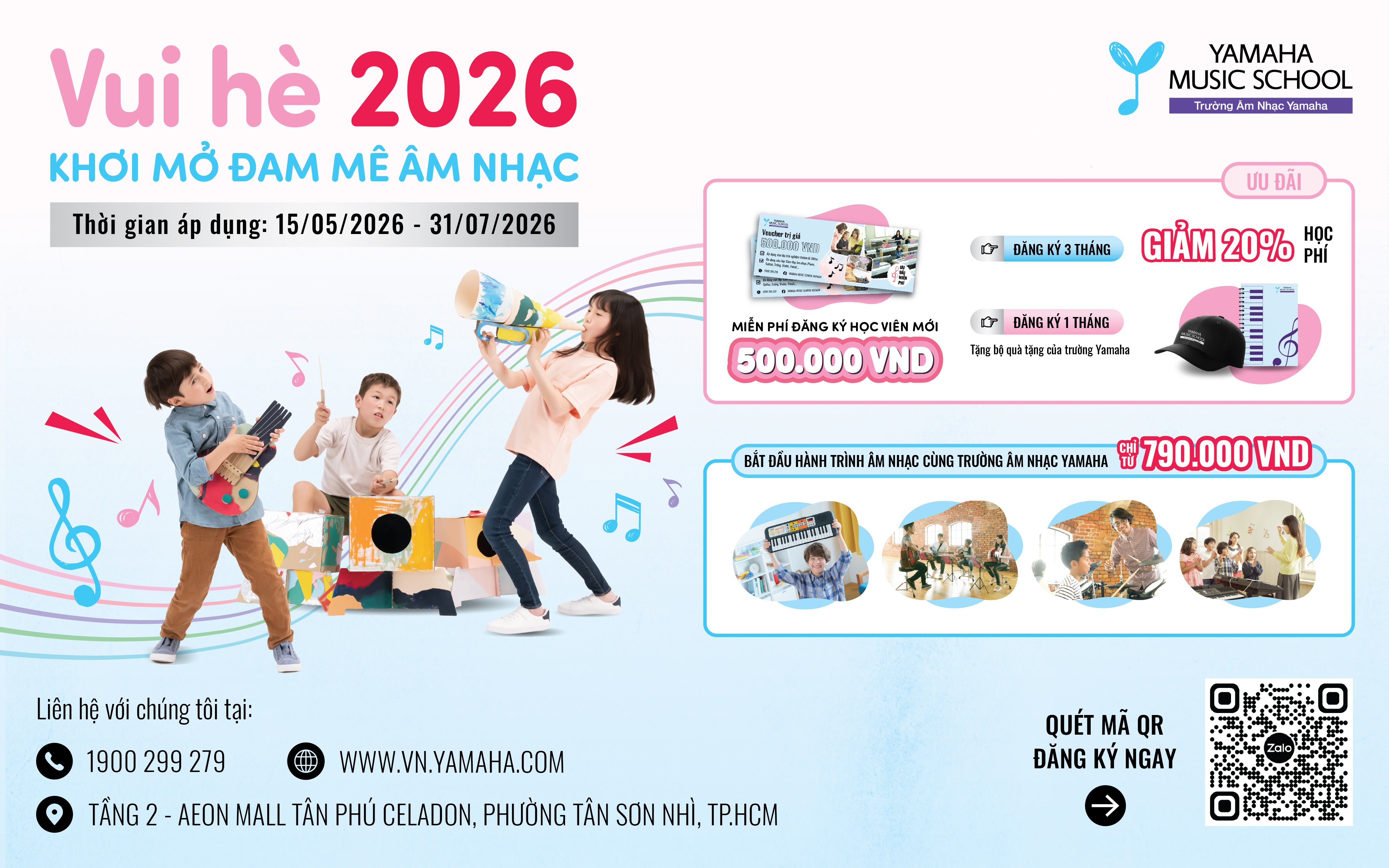 YAMAHA MUSIC | VUI HÈ 2026 – KHƠI MỞ ĐAM MÊ ÂM NHẠC