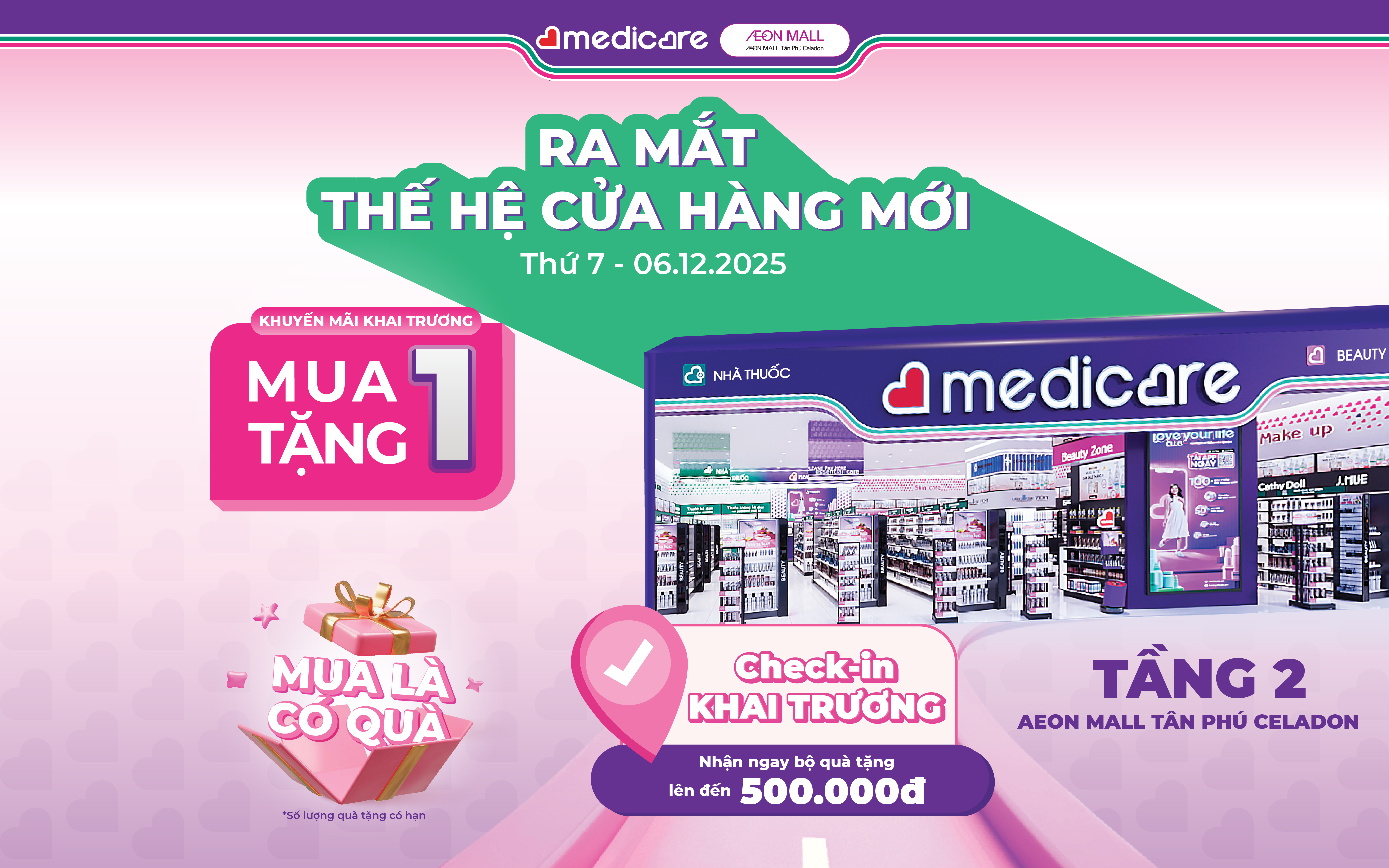 MEDiCARE KHAI TRƯƠNG THẾ HỆ CỬA HÀNG MỚI - MỞ RA TRẢI NGHIỆM MUA SẮM TOÀN DIỆN