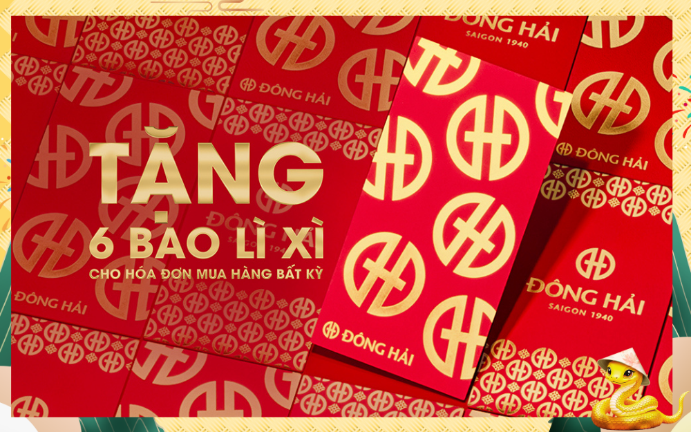 ĐÔNG HẢI GỬI TẶNG BAO LÌ XÌ CAO CẤP