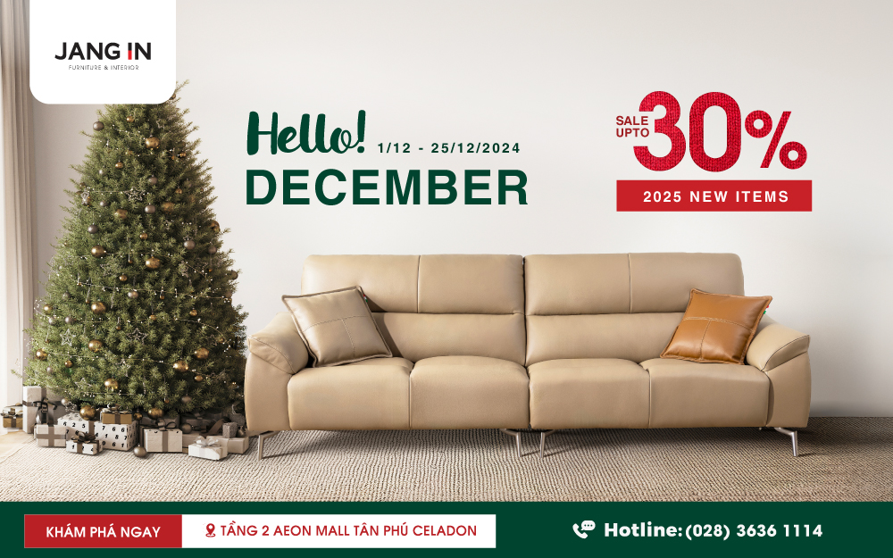 HELLO DECEMBER – GIẢM TỚI 30% CHO BỘ SƯU TẬP SẢN PHẨM MỚI 2025