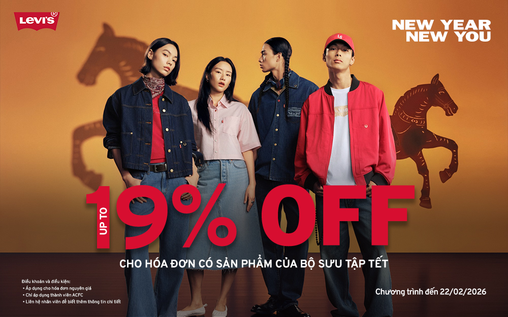 IGNITE THE NEW YEAR WITH LEVI'S | EXCLUSIVE OFFER UP TO 19%
