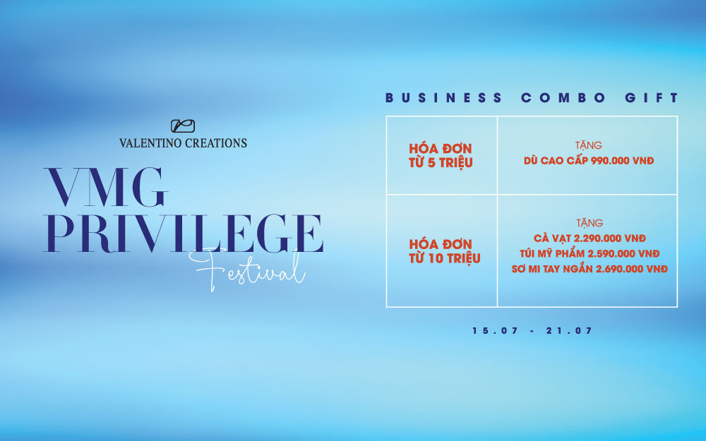 VMG PRIVILEGE FESTIVAL | BUSINESS GIFT COMBO UP TO 2.650.000 VND