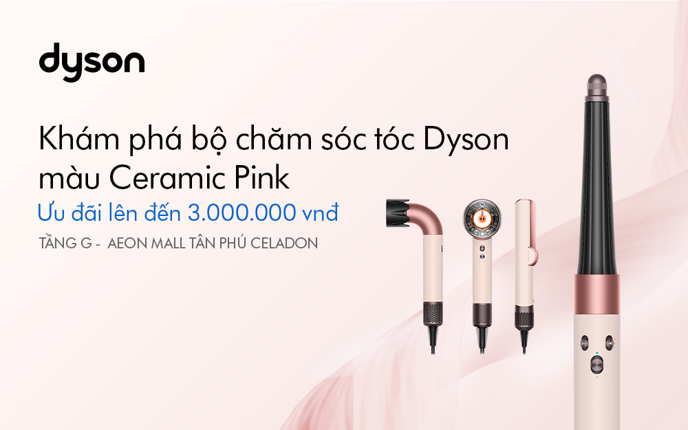 KHÁM PHÁ BỘ CHĂM SÓC TÓC DYSON MÀU CERAMIC PINK