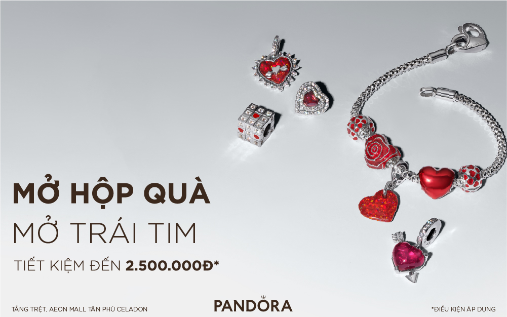 [PANDORA] VALENTINE TRAO YÊU THƯƠNG - BỘ QUÀ TẶNG TIẾT KIỆM ĐẾN 2.500.000Đ