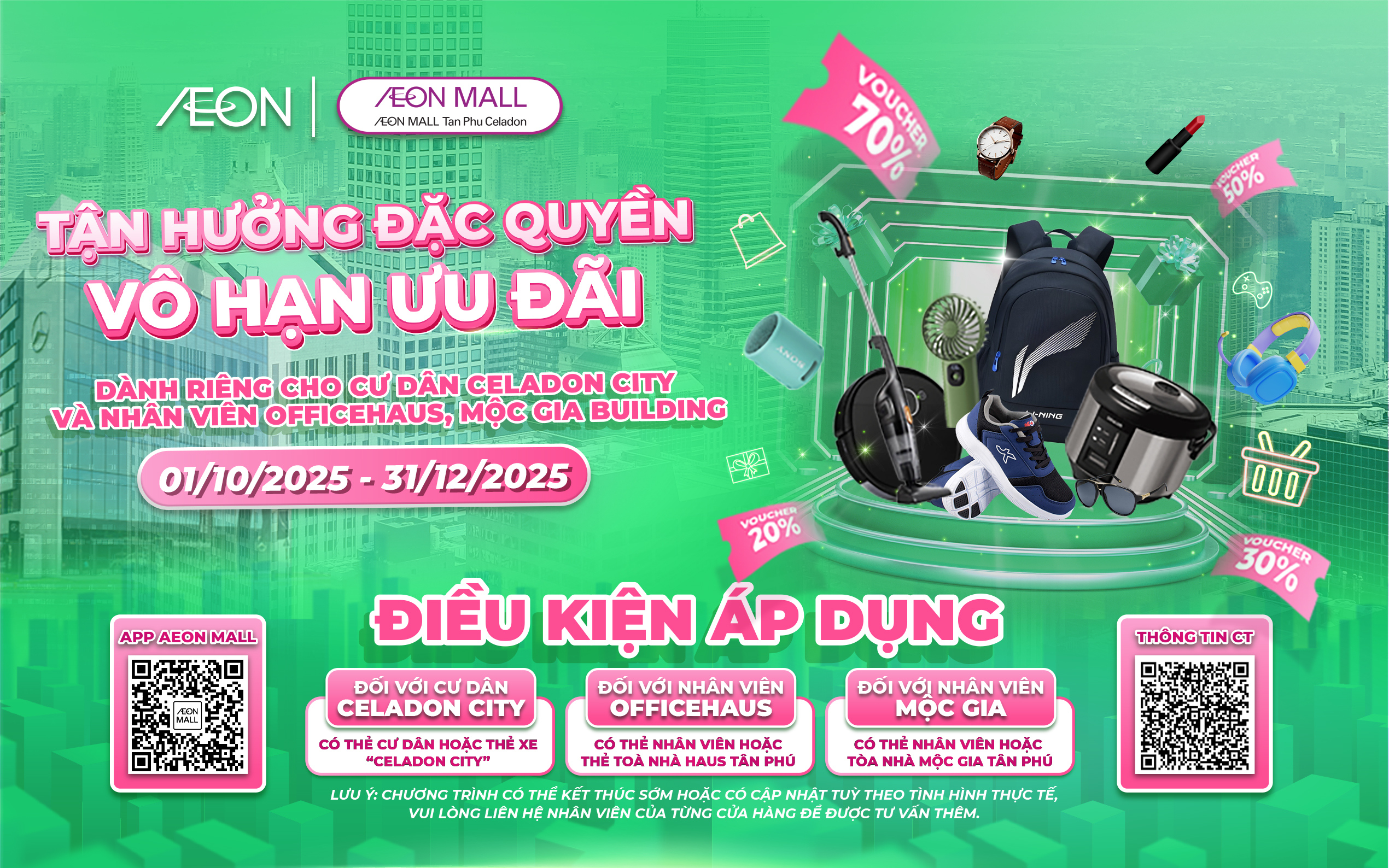 ƯU ĐÃI ĐỘC QUYỀN CHO CƯ DÂN CELADON CITY VÀ OFFICEHAUS | TỪ 01.10 - 31.12.2025