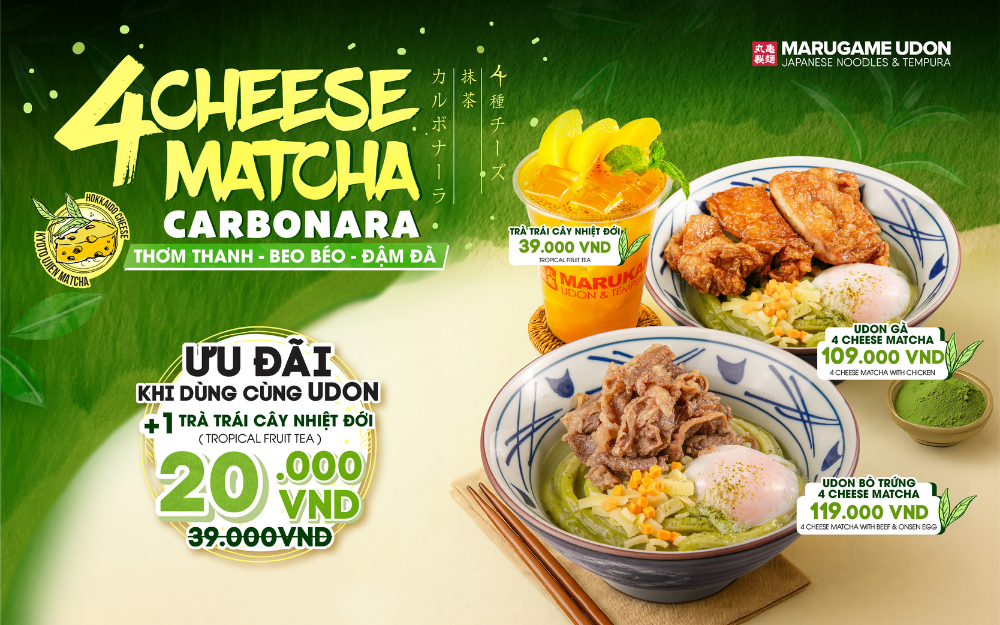 4 CHEESE MATCHA CARBONARA - THƠM THANH, BÉO BÉO, ĐẬM ĐÀ