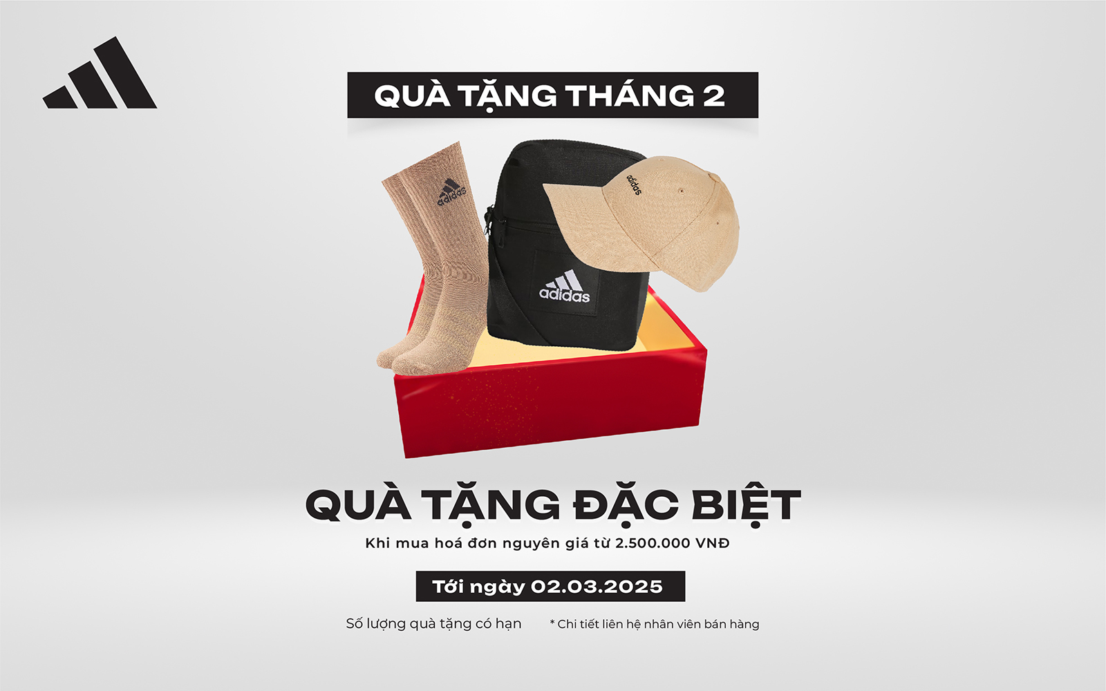 QUÀ TẶNG THÁNG 2 – TRI ÂN KHÁCH HÀNG CÙNG ADIDAS PHOENIX!