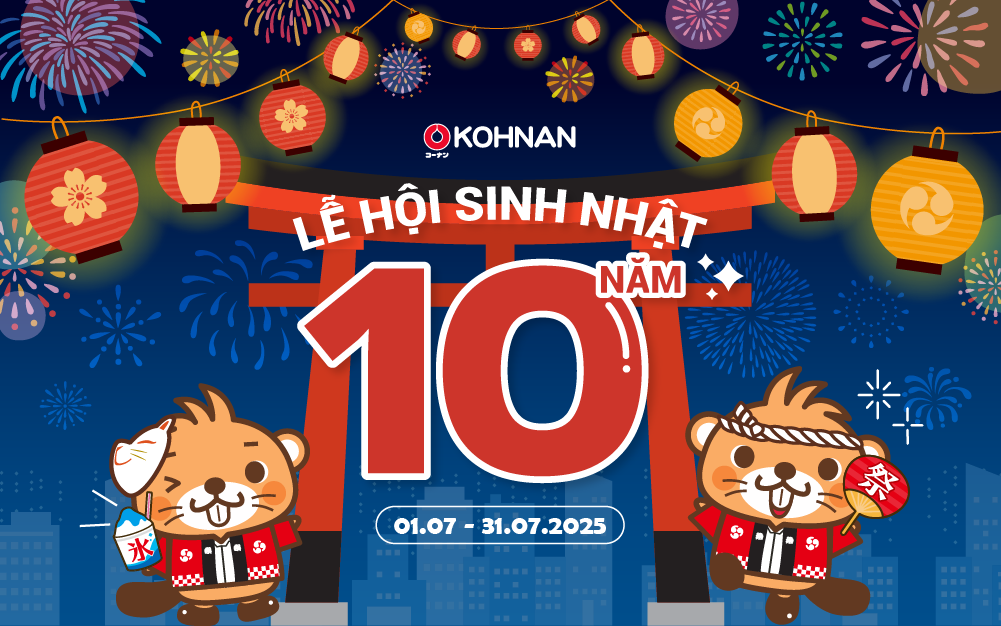 10 NĂM ĐỒNG HÀNH – NGÀN LỜI TRI ÂN LỄ HỘI SINH NHẬT 10 NĂM KOHNAN VIỆT NAM – AEON MALL TÂN PHÚ CELADON