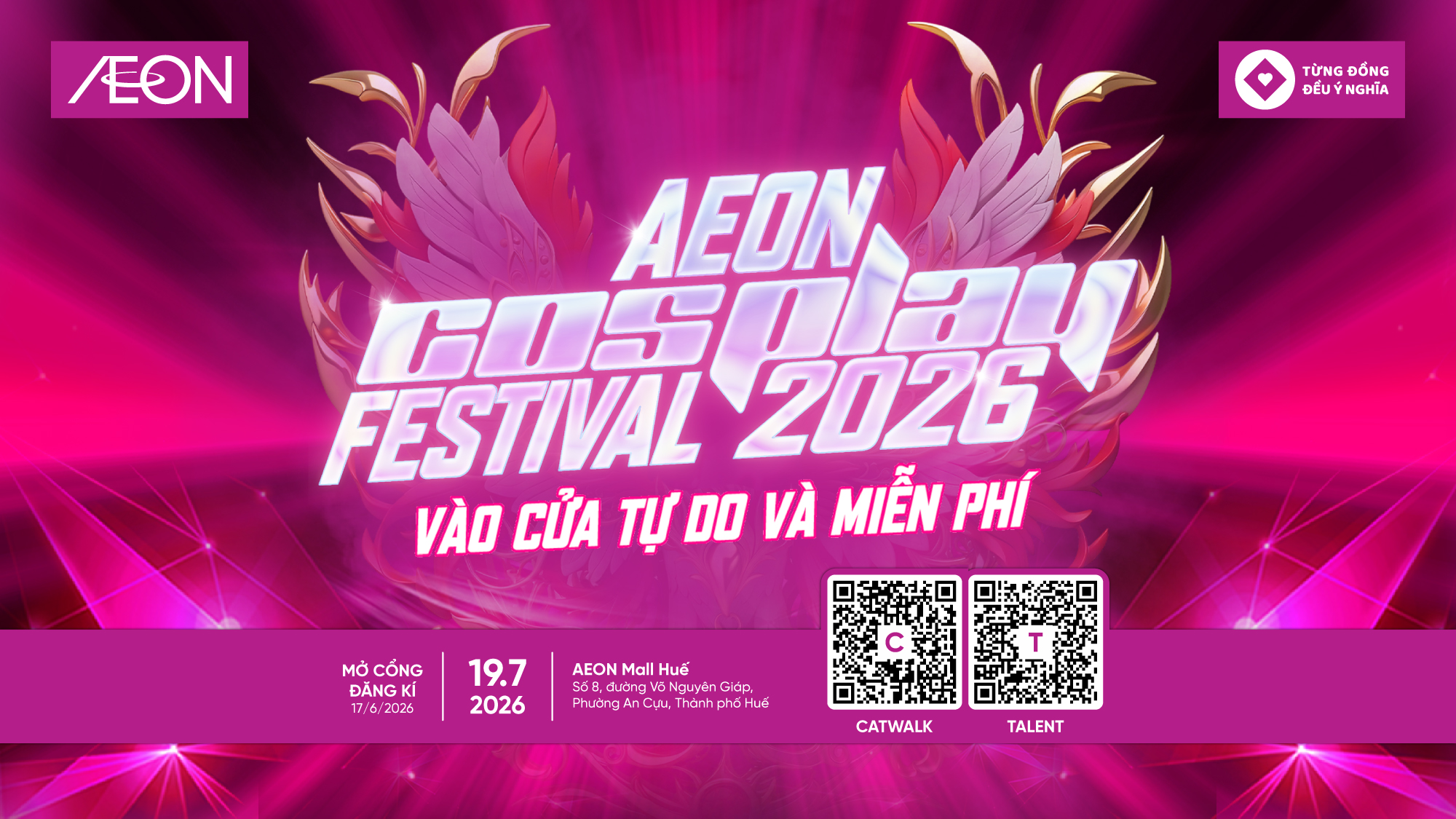 AEON COSPLAY FESTIVAL 2026 - CẬP BẾN TẠI AEON MALL HUẾ
