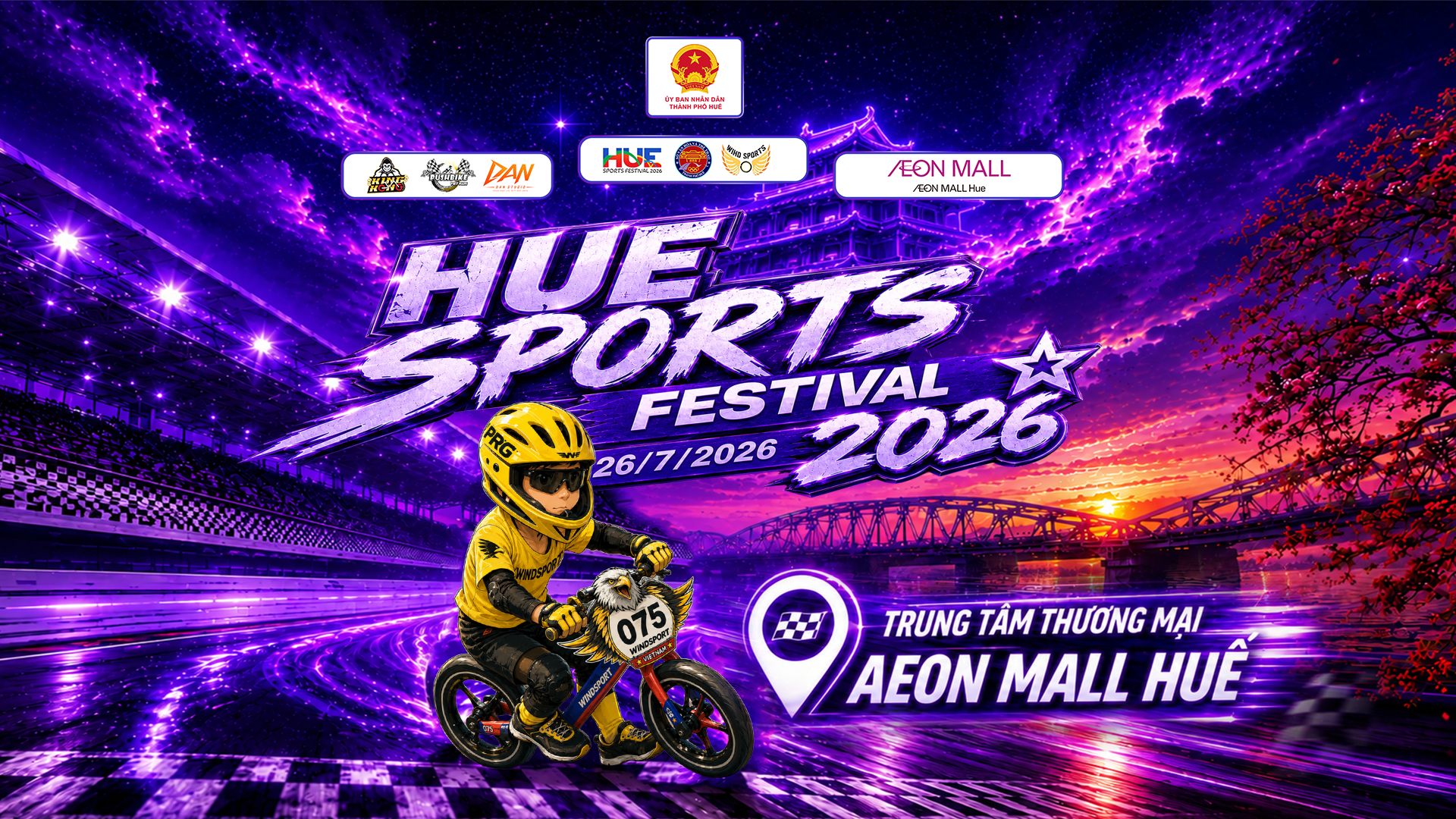 GIẢI ĐUA XE THĂNG BẰNG CHO BÉ – HUE SPORTS FESTIVAL CUP 2026 TẠI AEON MALL HUẾ