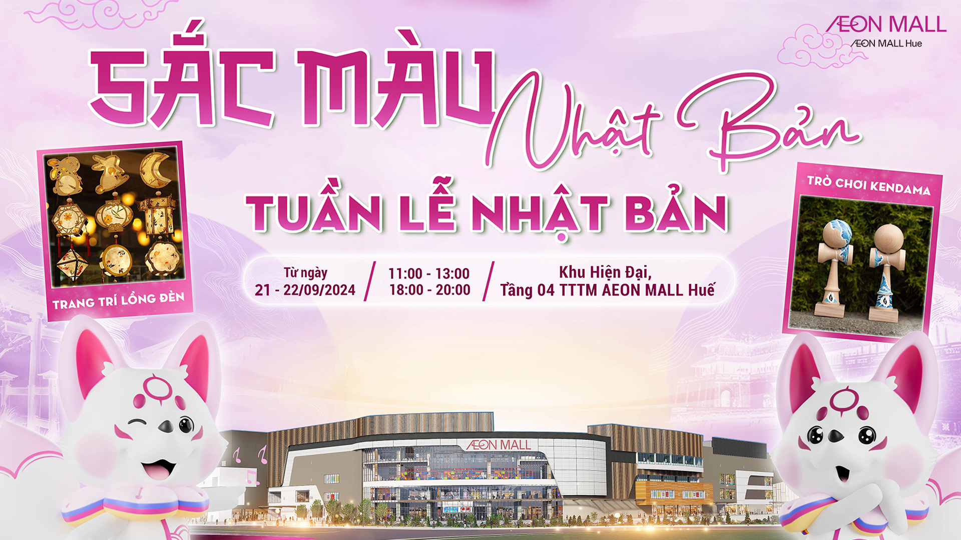 HOẠT ĐỘNG CUỐI TUẦN TẠI AEON MALL HUẾ: TUẦN LỄ NHẬT BẢN