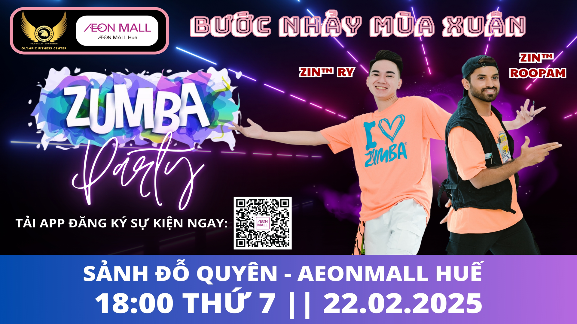 OLYMPIC FITNESS CENTER – ZUMBA PARTY: BƯỚC NHẢY MÙA XUÂN 🎶