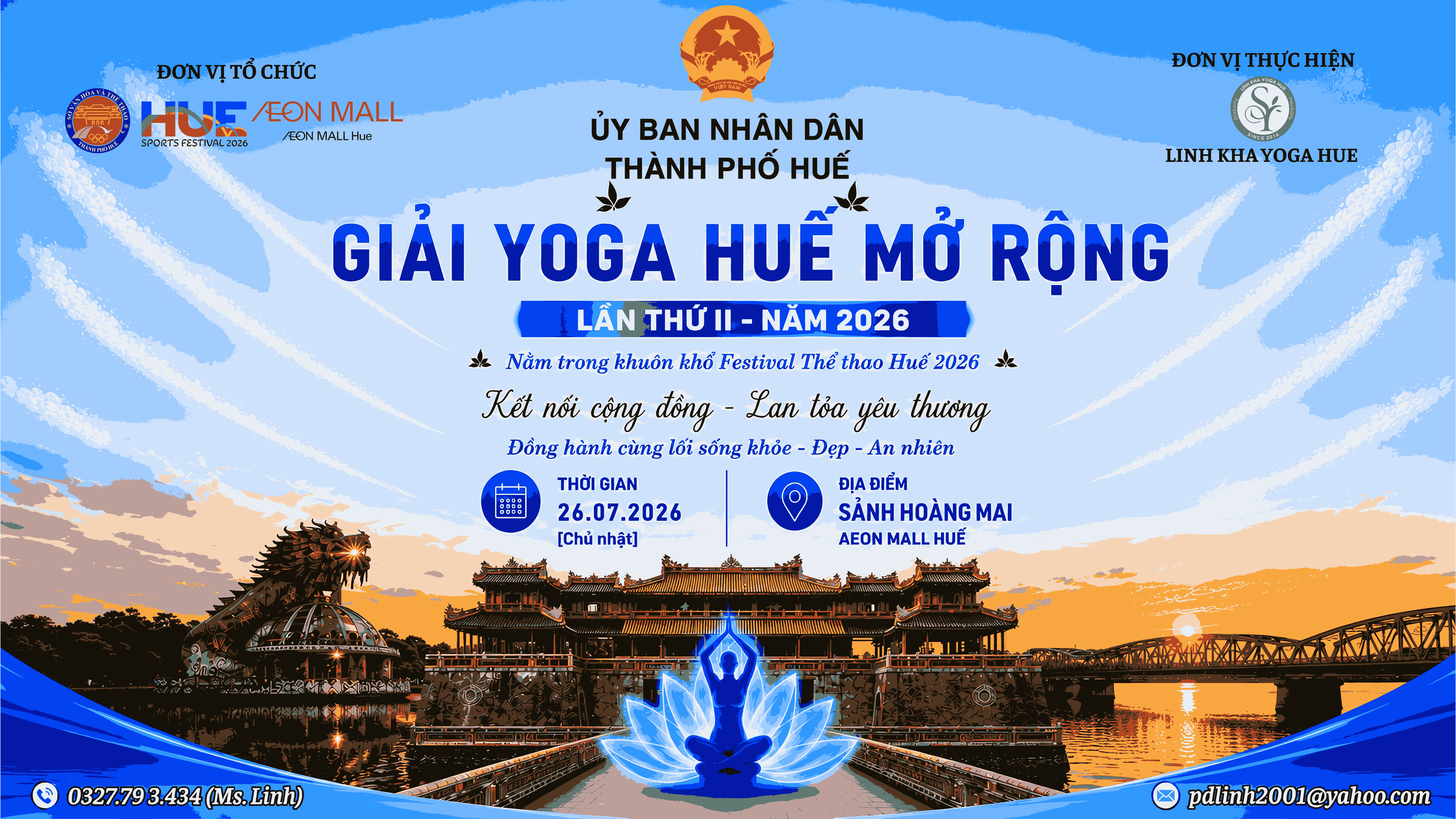 GIẢI YOGA HUẾ MỞ RỘNG LẦN THỨ 2 – NĂM 2026 TẠI AEON MALL HUẾ
