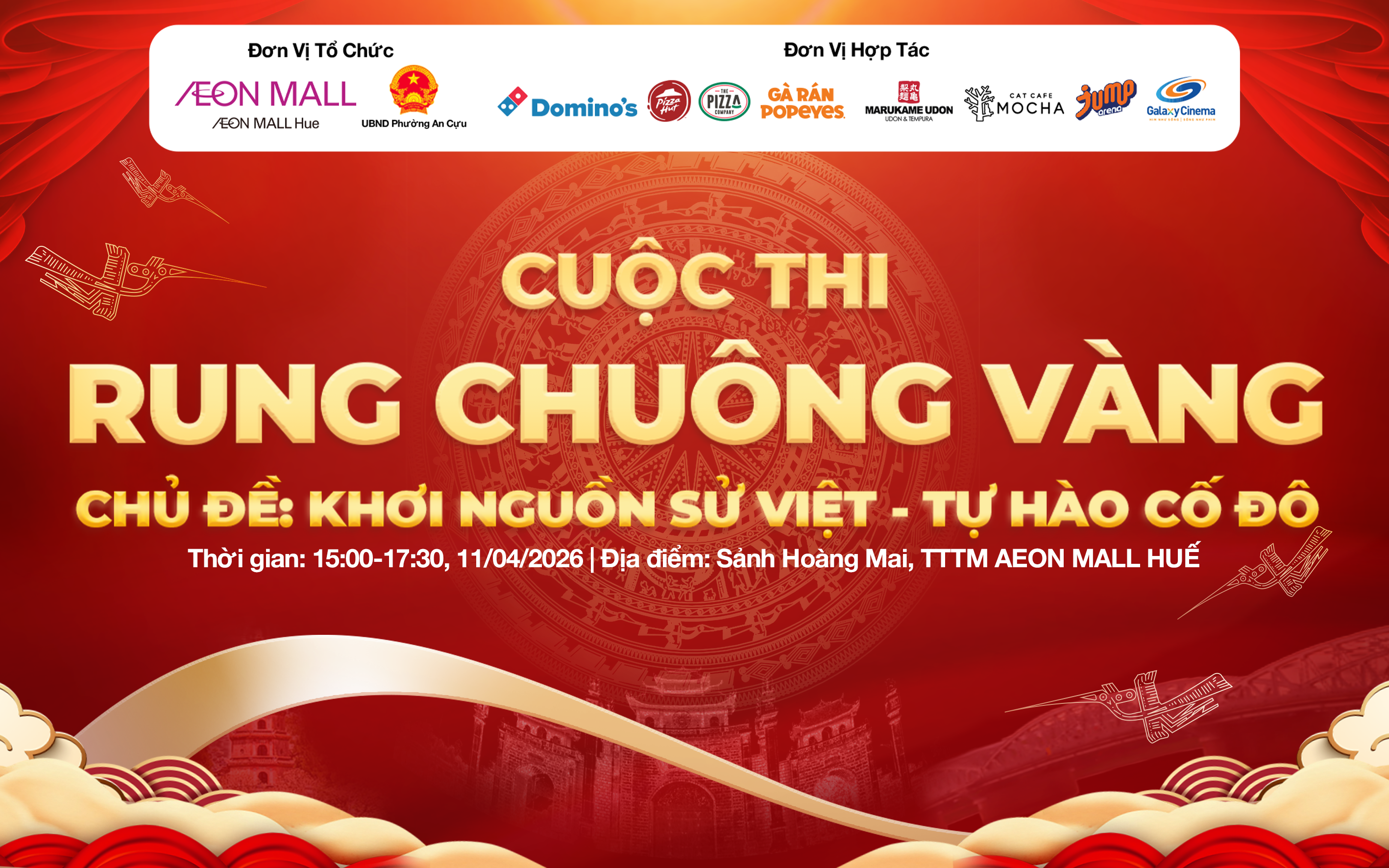 🔔✨ RUNG CHUÔNG VÀNG – SÂN CHƠI TRÍ TUỆ DÀNH CHO CÁC BÉ TẠI AEON MALL Huế