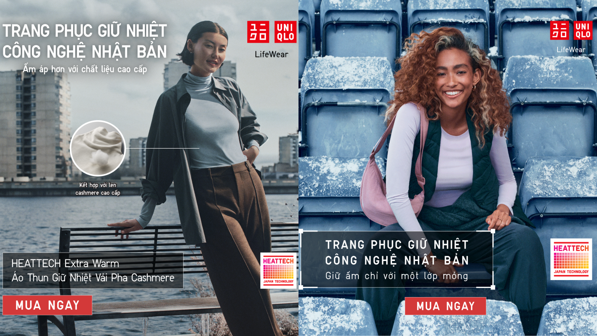 UNIQLO CÔNG NGHỆ HEATTECH: GIỮ ẤM CHỈ VỚI MỘT LỚP MỎNG