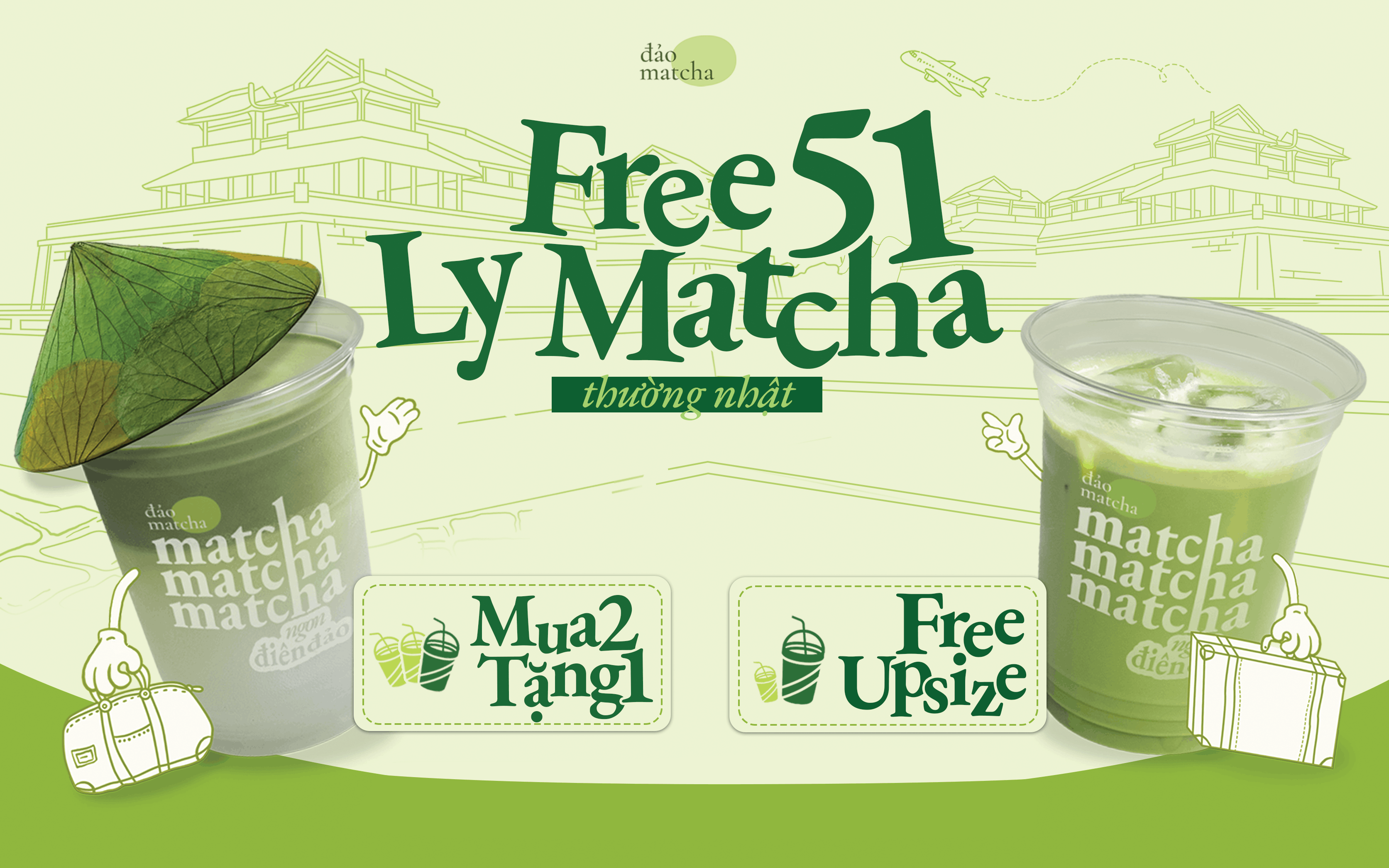 🎉 GRAND OPENING – ĐẢO MATCHA HUẾ CHÍNH THỨC “ĐỔ BỘ” 🍵