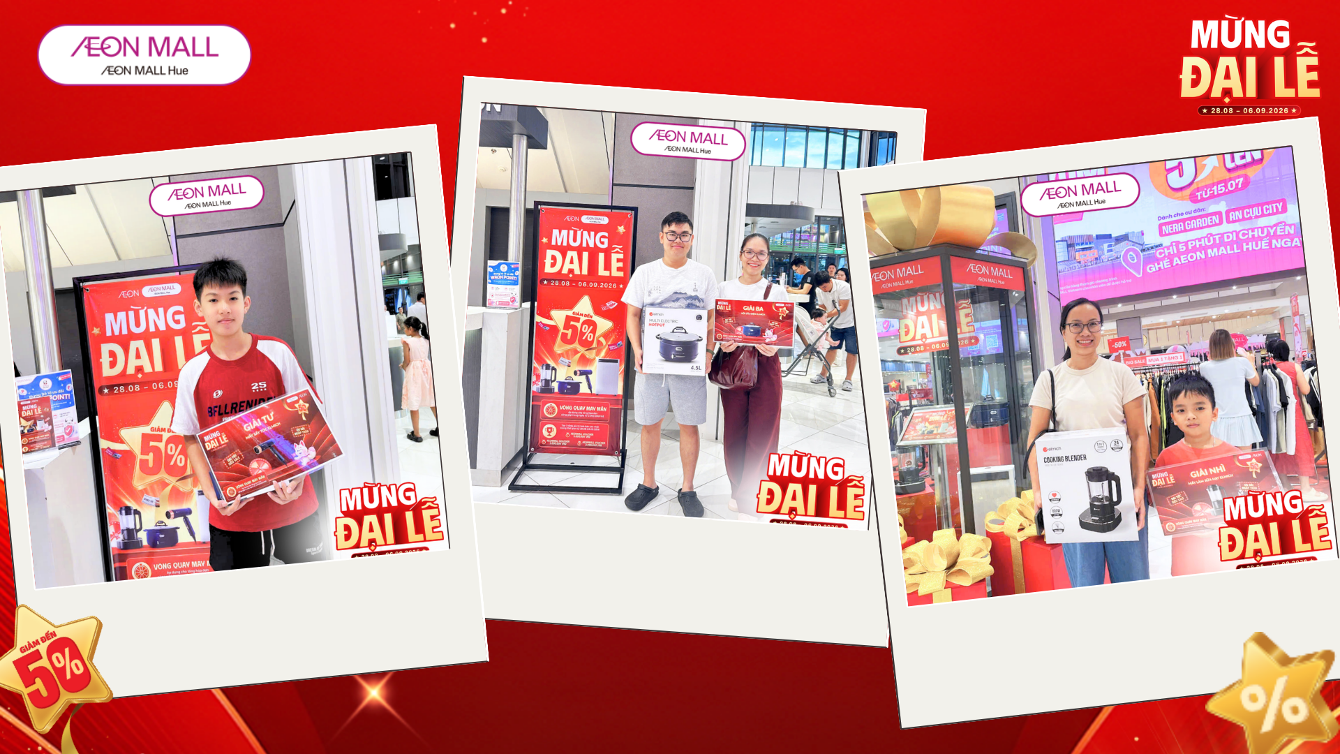 🎁 HÀNG LOẠT KHÁCH HÀNG ĐÃ NHẬN QUÀ DỊP ĐẠI LỄ TẠI AEON MALL HUẾ - CẢ NHÀ NHANH TAY ĐỔI HÓA ĐƠN LIỀN NHA