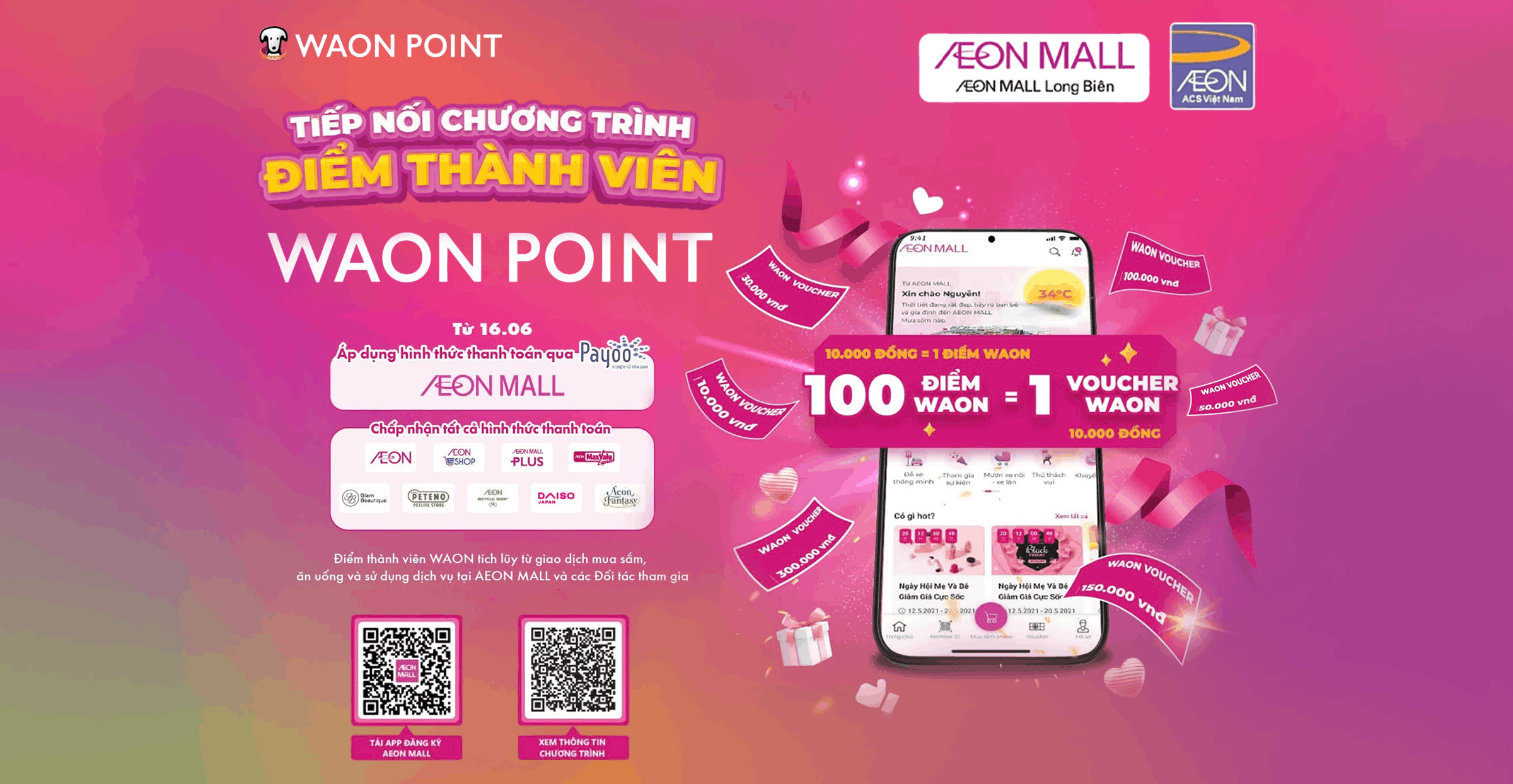 Tích Điểm WAON Tại AEON MALL Huế Nhận Ngàn Ưu Đãi Hấp Dẫn