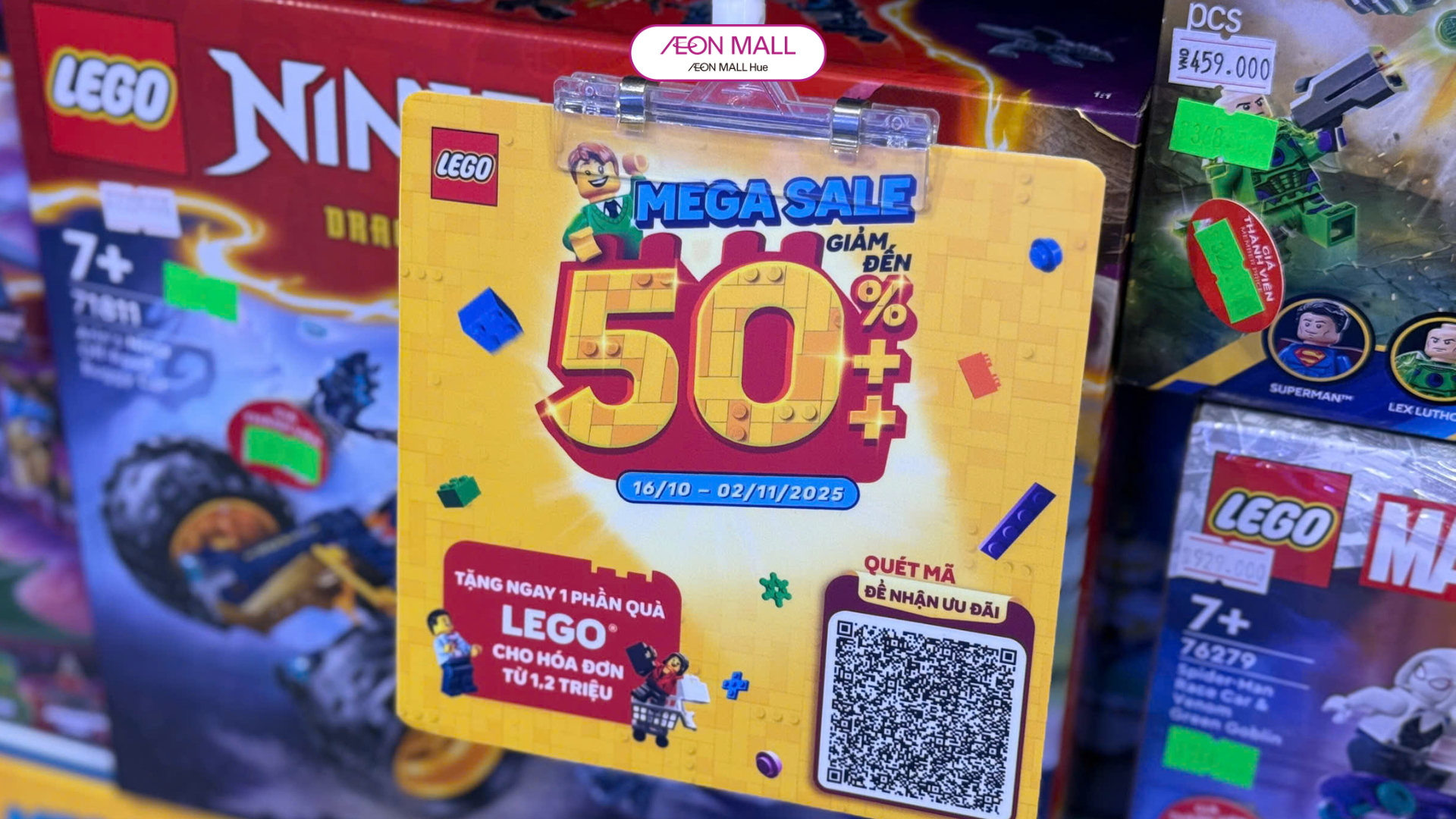 Giảm Giá Khủng Bộ Xếp Hình LEGO Chính Hãng Tại My Kingdom AEON MALL Huế