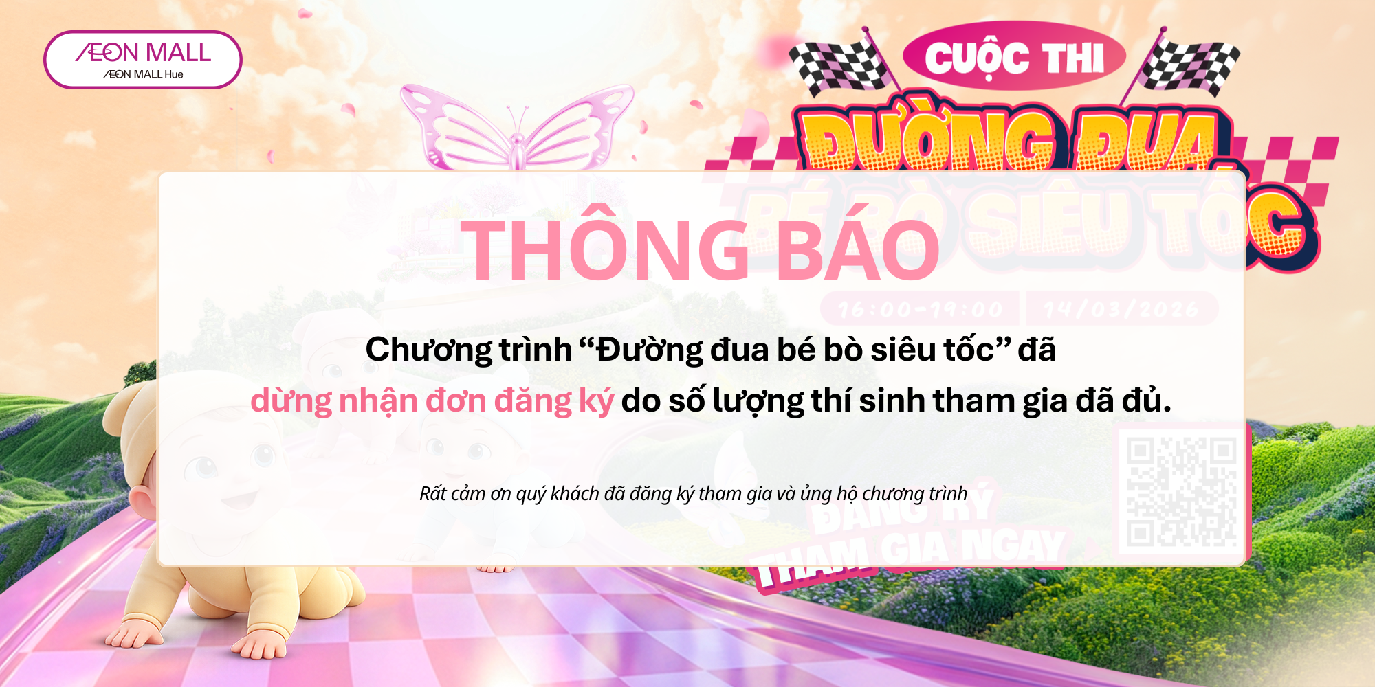 THÔNG BÁO CUỘC THI ĐƯỜNG ĐUA BÉ BÒ SIÊU TỐC