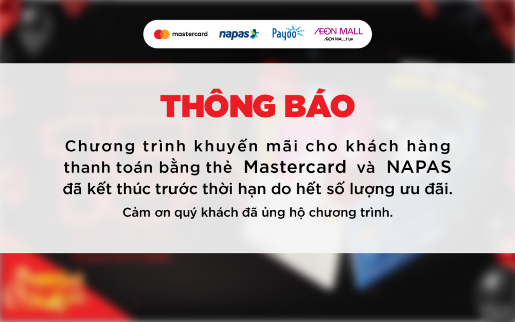 Chương trình Napas & Mastercard chính thức khép lại!
