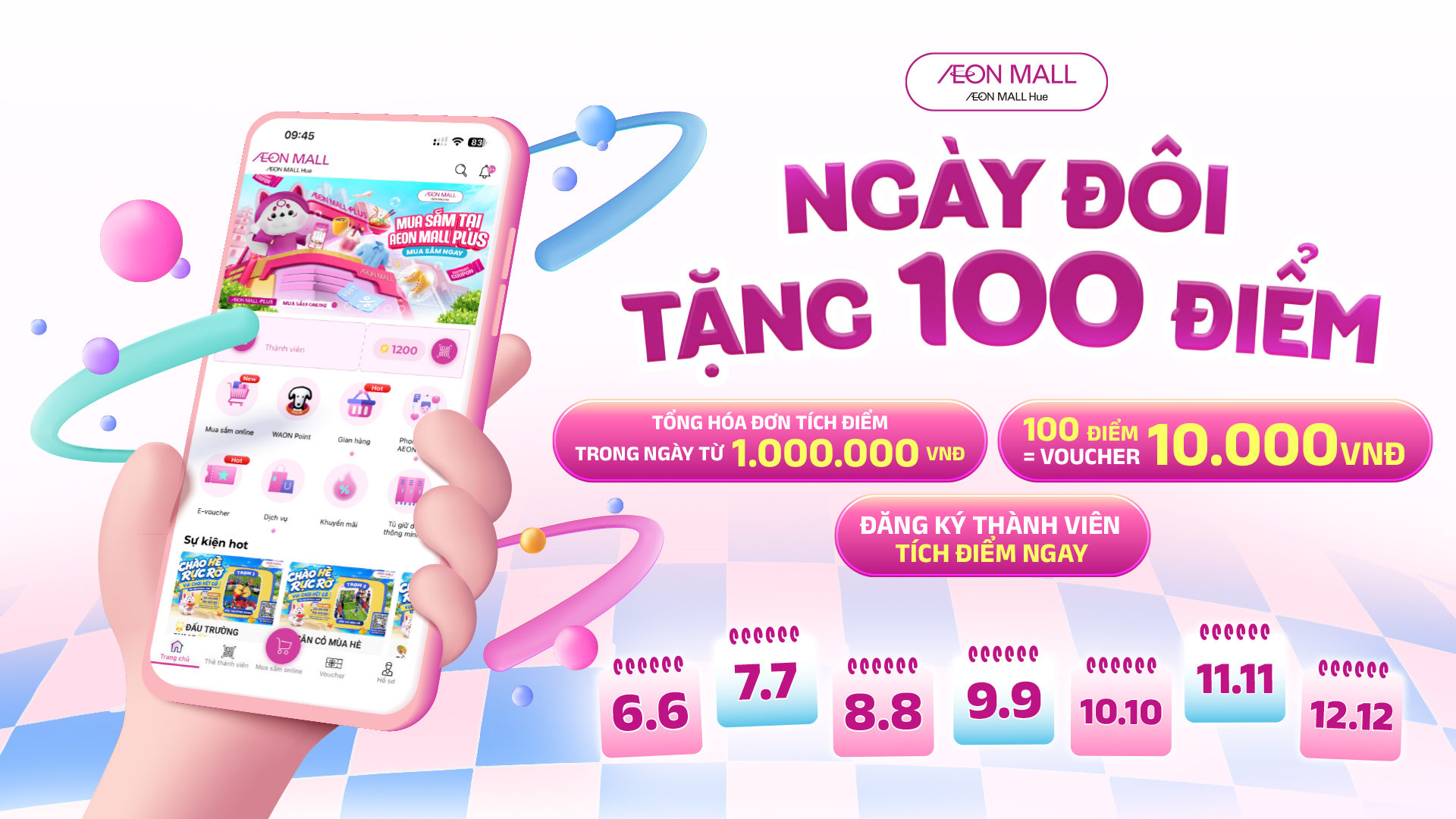 🎉 NHẬN NGAY 100 ĐIỂM WAON – ƯU ĐÃI ĐẶC BIỆT TRONG NGÀY ĐÔI