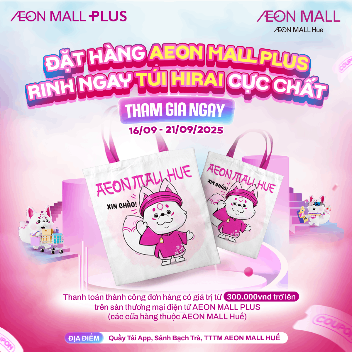 🛍️ MUA SẮM ONLINE – NHẬN NGAY TÚI TOTE HIRAI XINH XẮN 🎁