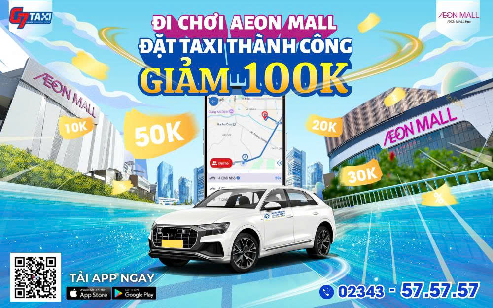 Ưu Đãi Đặt Xe Đi AEON MALL Huế Dịp Tết Cùng Taxi Thành Công
