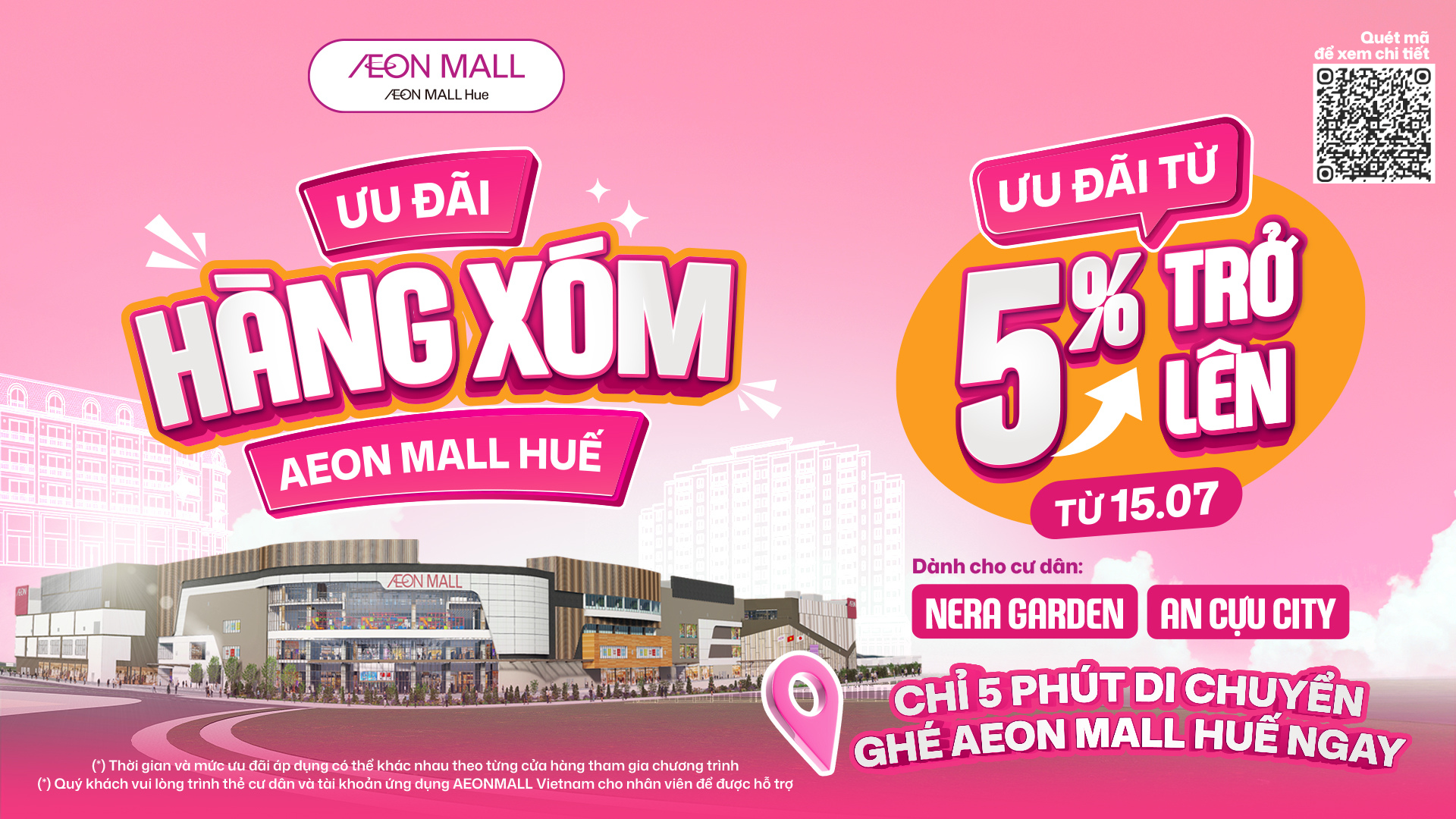 ƯU ĐÃI HÀNG XÓM - CƯ DÂN NERA GARDEN, AN CỰU CITY TẠI AEON MALL HUẾ